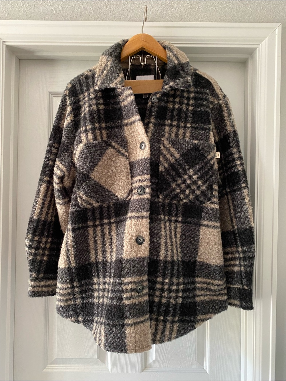 Martha Stewart Cozy Plaid Shacket XL